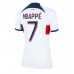 Paris Saint-Germain Kylian Mbappe #7 Dámské Venkovní Dres 2023-24 Krátkým Rukávem